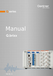 Gantner Q.brixx A107 Manual