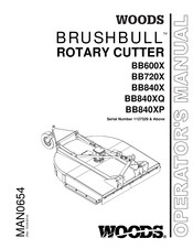 Woods BRUSHBULL BB840X Operator's Manual