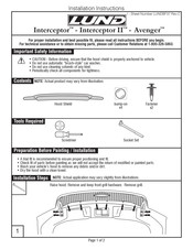 Lund Avenger Installation Instructions Manual