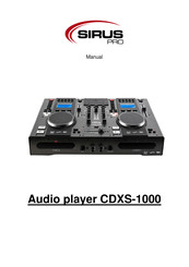 SIRIUS PRO CDXS-1000 Manual
