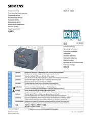 Siemens 3VA9 Series Operating Instructions Manual