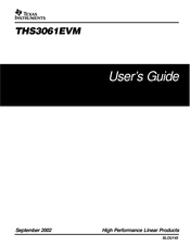 Texas Instruments THS3061EVM User Manual