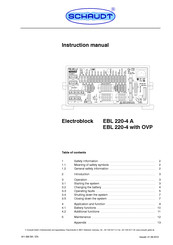 Schaudt Electroblock EBL 220-4 A Instruction Manual