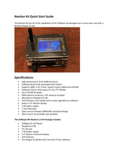 Ham radio ZUMspot RPi Nextion 2.4 Quick Start Manual