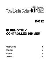 Velleman HIGH-Q K6712 Manual