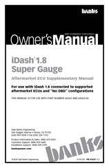 banks iDash 1.8 Ownersmanual