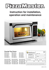 PizzaMaster PM 452ED-2DW Instructions For Installation, Operation And Maintenance