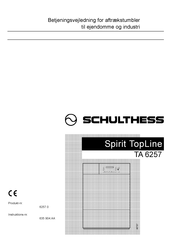 Schulthess Spirit TopLine TA 6257 Manual