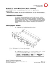 Lucent Technologies PacketStar PSAX Series Quick Start Manual