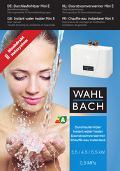 Wahl Bach Mini 4.5 E User Manual