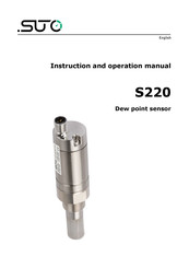 Suto S220 Instruction And Operation Manual