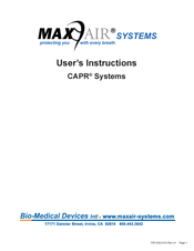 Max-Air Systems CA-DLC-CAPR-36 User Instructions