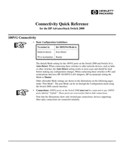 HP AdvanceStack Switch 2000 Quick Reference
