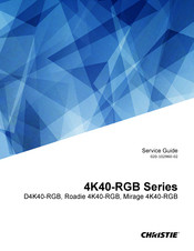 Christie 4K40-RGB Series Service Manual