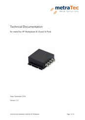 metraTec hfMux-X Technical Documentation Manual