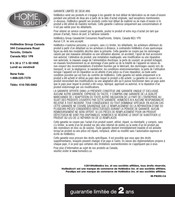 Home Touch PerfectSteam PS-250-CA Instruction Manual And  Warranty Information