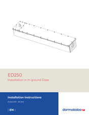 Dormakaba ED250 Installation Instructions Manual