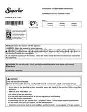 Superior Fireplaces VCT3042FS Installation And Operation Instructions Manual