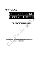 CDP 7000 Operation Manual