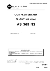 Eads eurocopter AS 365 N3 Flight Manual