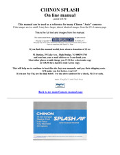 CHINON SPLASH Online Manual