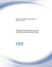 IBM Manager 3403-M01 Appliance Manual