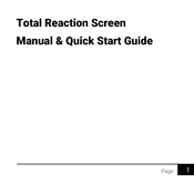 Australian Sporting Innovations Total Reaction Screen Manual & Quick Start Manual