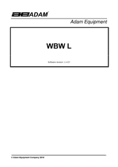 Adam WBW 2L User Manual