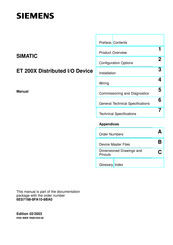 Siemens SIMATIC ET 200X Manual
