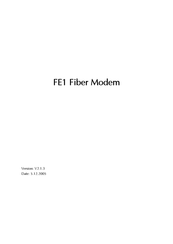 Anda Telecom FE1 User Manual
