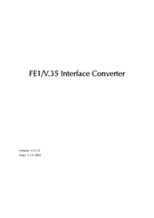 Anda Telecom FE1/V.35 User Manual
