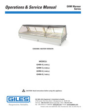 GILES GHM Warmer Series Operation & Service Manual