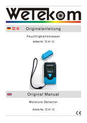 Wetekom 72 41 12 Original Manual