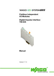 WAGO I/O SYSTEM 750 750-635 Manual