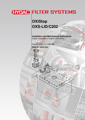 Hydac OXiStop OXS-LID/C202 Installation And Maintenance Instructions Manual