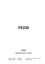 Elster Instromet FE230 Operating Manual