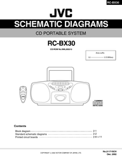 JVC RC-BX30 Schematic Diagrams