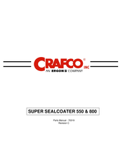 Ergon CRAFCO SUPER SEALCOATER 800 Parts Manual