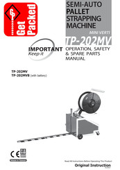 Transpak MINI-VERTI TP-202MV Operation, Safety & Spare Parts Manual