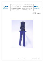 Tyco Mini CERTI-LOK Instruction Sheet