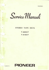 Pioneer T-6600/F Service Manual