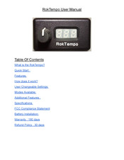 RokTempo RokTempo User Manual