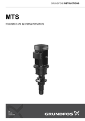 Grundfos MTS 210 Installation And Operating Instructions Manual