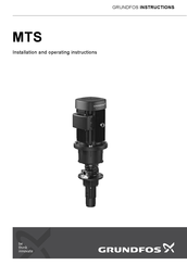 Grundfos MTS 20 Installation And Operating Instructions Manual