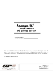 UP Thango XC3 Owner Manual And Service Booklet