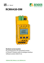 Bender RCMA420-DM Manual