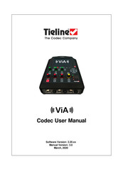 Codec Tieline ViA User Manual