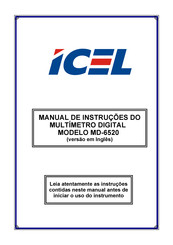 ICEL MD-6520 Instruction Manual