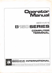 Beehive International B 150 Series Operator's Manual