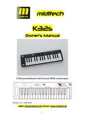 Miditech K32S Owner's Manual